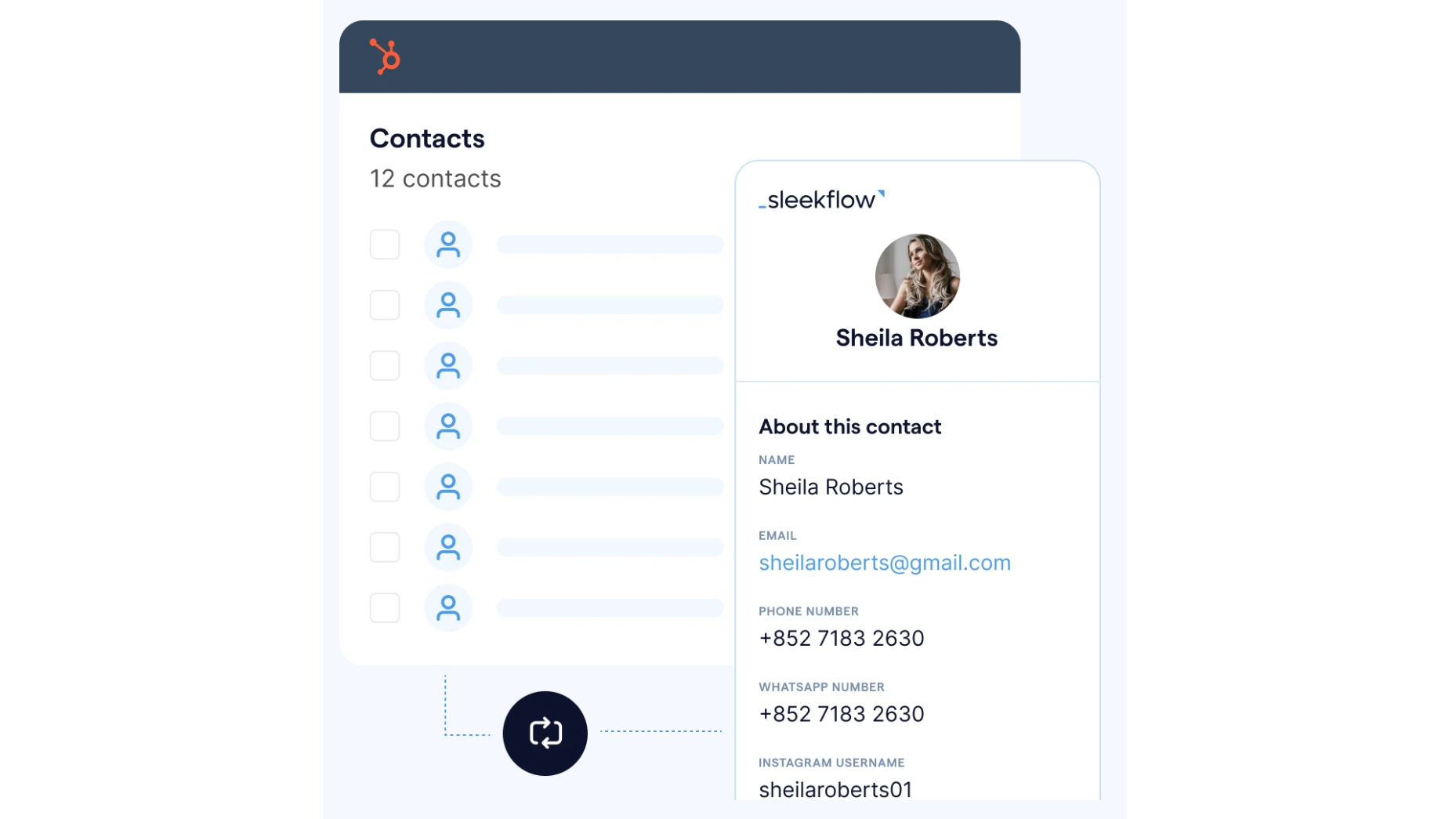 Hubspot contact export